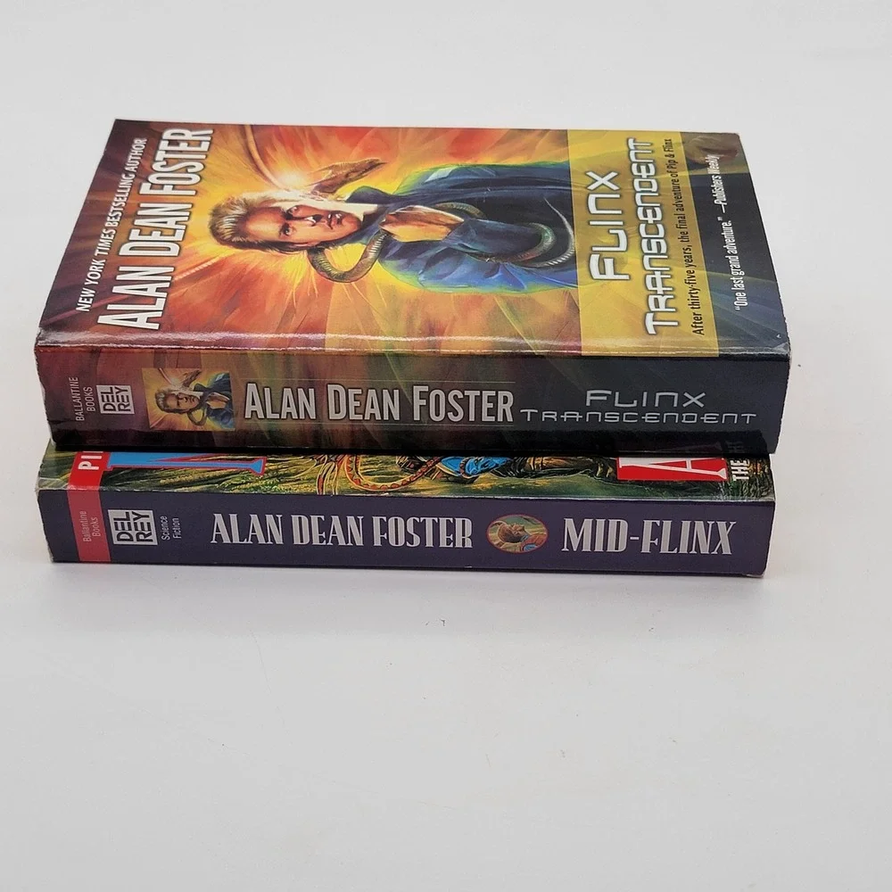 Alan Dean Foster Mid-Flinx Flinx Transcendent Paperback Pip & Flinx Lot Good